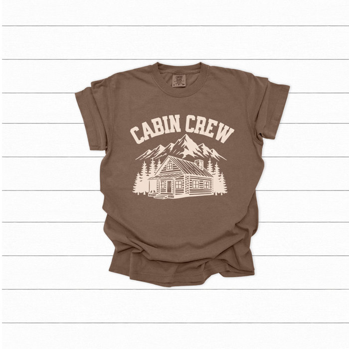 Cabin Crew Graphic Tee, Family Caping Trip Shirt, Family Matching Comfort Colors Tee