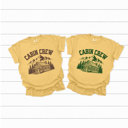 XL Mustard Cabin Crew Graphic Tee, Family Caping Trip Shirt, Family Matching Comfort Colors Tee