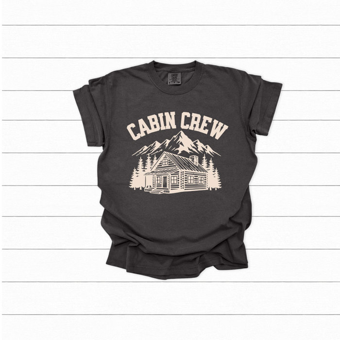 Cabin Crew Graphic Tee, Family Caping Trip Shirt, Family Matching Comfort Colors Tee