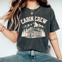 Cabin Crew Graphic Tee, Family Caping Trip Shirt, Family Matching Comfort Colors Tee