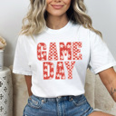  Game Day Graphic Tee, Checkered And Stars Shirt, Sports Comfort Colors Tee