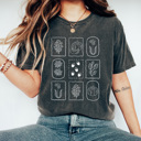 XL Pepper Autumn Nature Stamps Graphic Tee, Fall Leaves Shirt, Fall Foliage Comfort Colors Tee 
