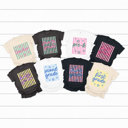 XXL Pepper Teacher Grade Striped Graphic Tee, Star Doodle Stripes Shirt, Back To School Grades Comfort Colors Tee