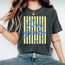  Teacher Grade Striped Graphic Tee, Star Doodle Stripes Shirt, Back To School Grades Comfort Colors Tee