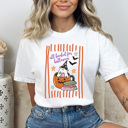  All Booked For Halloween Graphic Tee, Ghost Reading Shirt, Halloween Books Comfort Colors Tee