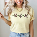 XL Butter Mallard Ducks Flying Graphic Tee, Hunting Season Shirt, Duck Hunt Comfort Colors Tee 