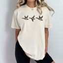 Large Ivory Mallard Ducks Flying Graphic Tee, Hunting Season Shirt, Duck Hunt Comfort Colors Tee 