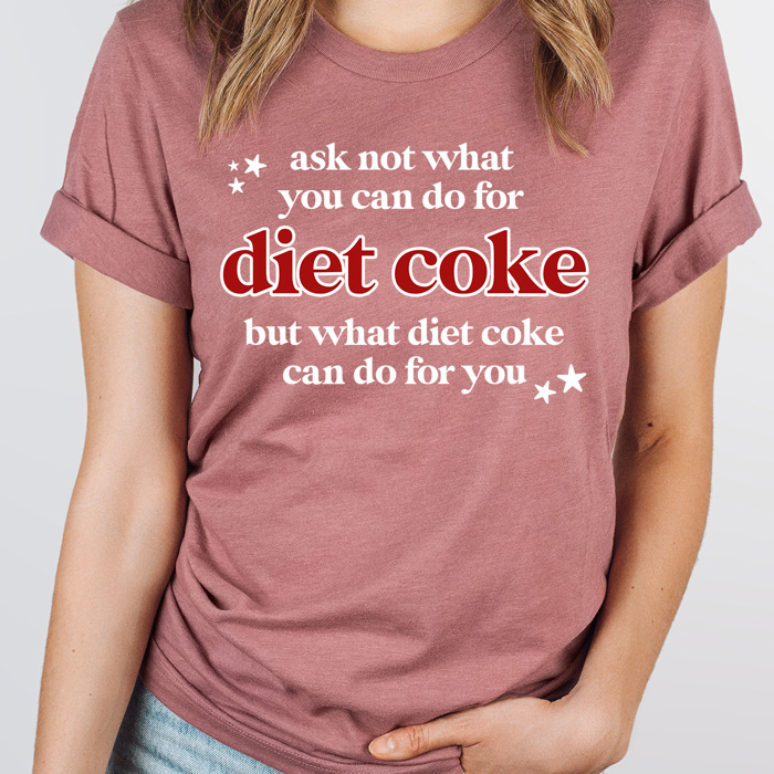 Diet Coke Favorites Graphic Tee, I Need Diet Coke Printed Shirt, Diet Coke Is My Love Language Tee