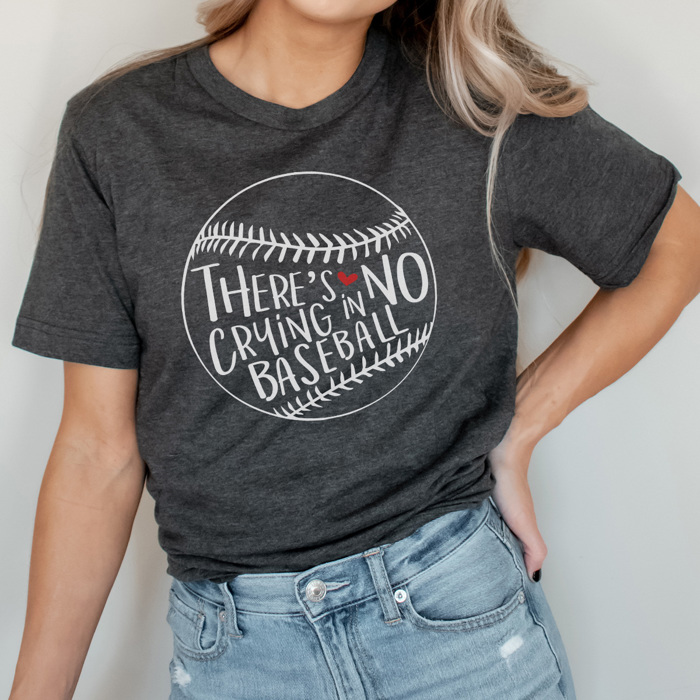 No Crying In Baseball Graphic Tee, Baseball Shirt, Baseball Mom Tshirt, Game Day Shirt