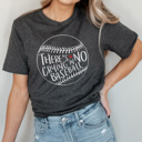 XXL Charcoal No Crying In Baseball Graphic Tee, Baseball Shirt, Baseball Mom Tshirt, Game Day Shirt