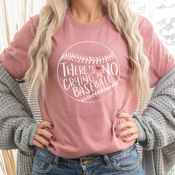 No Crying In Baseball Graphic Tee, Baseball Shirt, Baseball Mom Tshirt, Game Day Shirt