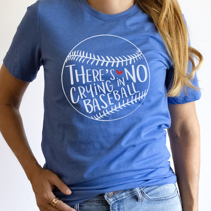 No Crying In Baseball Graphic Tee, Baseball Shirt, Baseball Mom Tshirt, Game Day Shirt