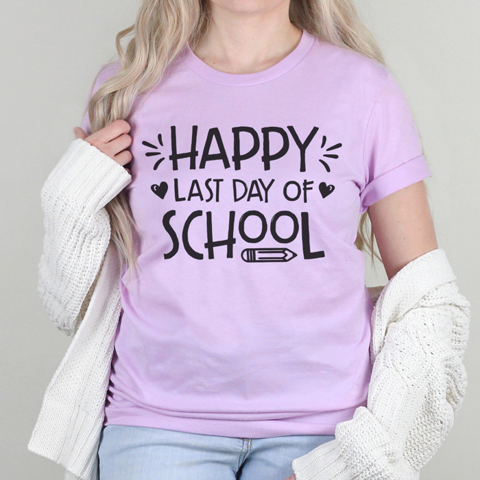 Happy Last Day Graphic Tee, Teacher Graphic Tee, Teacher Appreciation, Teacher Gift