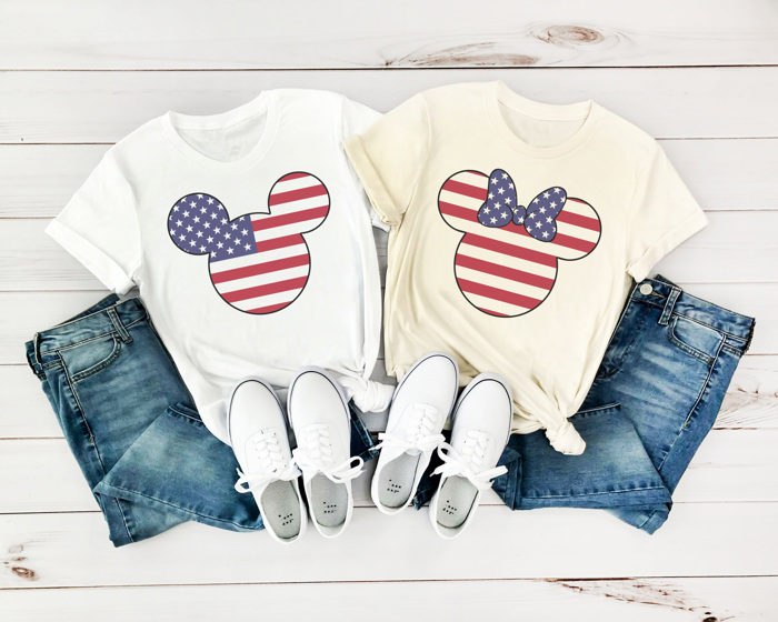 Patriotic Theme Park Graphic Tee, 4th of July Shirt, Fourth of July Tee, Theme Park Shirt, Boy Mouse Shirt, Family Vacation Tee