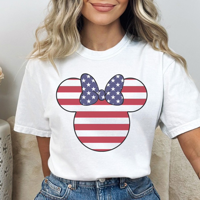Patriotic Theme Park Graphic Tee, 4th of July Shirt, Fourth of July Tee, Theme Park Shirt, Boy Mouse Shirt, Family Vacation Tee