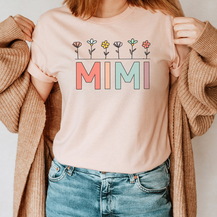 Mother's Day Garden Graphic Tee, Mother's Day Shirt, Mama Tee, Nana Tee, Mimi Tee, Grandma Tee