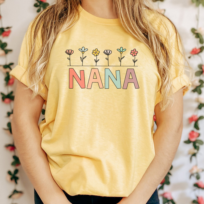 Mother's Day Garden Graphic Tee, Mother's Day Shirt, Mama Tee, Nana Tee, Mimi Tee, Grandma Tee