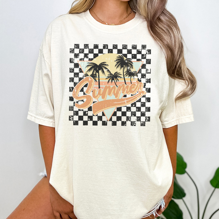 Vintage Summer Graphic Tee, Summer Tshirt, Cute Graphic Tee, Boho Shirt