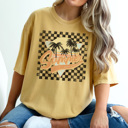 Small Mustard Vintage Summer Graphic Tee, Summer Tshirt, Cute Graphic Tee, Boho Shirt