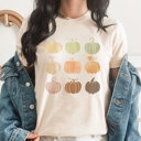 XXL Cream Fall Pumpkin Graphic Tee, Watercolor Pumpkins, Faux Glitter Pumpkin, Pumpkin Shirt, Fall Graphic Tee, Thanksgiving Graphic Tee