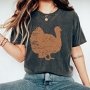 XXL Pepper Distressd Turkey Graphic Tee, Thanksgiving Tshirt, Turkey Day Shirt, Fall Favorite