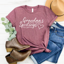  Blessed Grandma Graphic Tee, Grandma Spoil Graphic Tee, Christmas Gift Grandma, One Loved Grandma