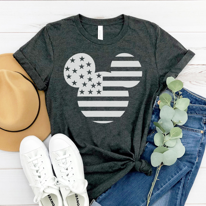 Patriotic Mouse Graphic Tee, 4th of July Shirt, Fourth of July Tee, Theme Park Shirt, Boy Mouse Shirt, Family Vacation Tee