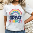 XL Ash Gray Have A Great Summer Graphic Tee, Teacher Graphic Tee, Last Day of School, Teacher Appreciation, Teacher Gift