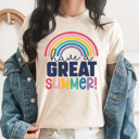 XXL Cream Have A Great Summer Graphic Tee, Teacher Graphic Tee, Last Day of School, Teacher Appreciation, Teacher Gift