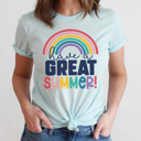 Large Ice Blue Have A Great Summer Graphic Tee, Teacher Graphic Tee, Last Day of School, Teacher Appreciation, Teacher Gift