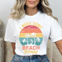  Beach Therapy Graphic Tee, Beach Tshirt, Vacation Shirt, Summer Tee