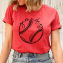  Game Day Baseball Graphic Tee, Cute Baseball Shirt, Baseball Mom