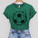 Small Grass Green Game Day Soccer Graphic Tee, Cute Soccer Shirt, Soccer Mom, Bella Shirt