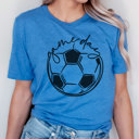 Small Royal Blue Game Day Soccer Graphic Tee, Cute Soccer Shirt, Soccer Mom, Bella Shirt