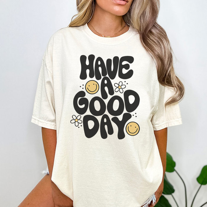 Have A Good Day Cute Smiley Graphic Tee