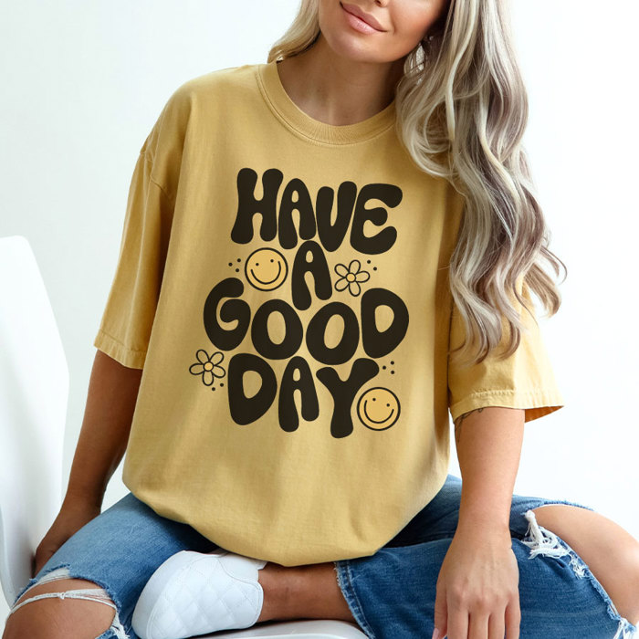 Have A Good Day Cute Smiley Graphic Tee