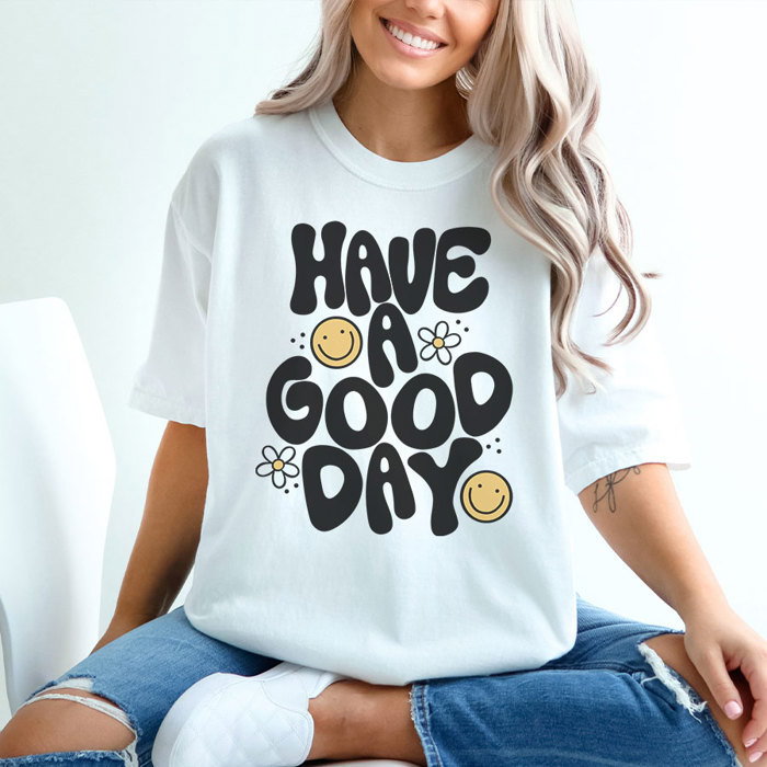 Have A Good Day Cute Smiley Graphic Tee