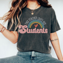 Large Pepper Loves Her Students Graphic Tee, Cute Teacher Shirt, Back to School Tee, Teacher Tee