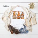  Fall Holiday Gnomes Graphic Tee, Gnomes Shirt, Cute Fall Shirt, Thanksgiving Tee