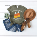 Large Olive Funny Candy Corn Graphic Tee, Funny Halloween Shirt, Sarcastic Tee, Unisex Tee