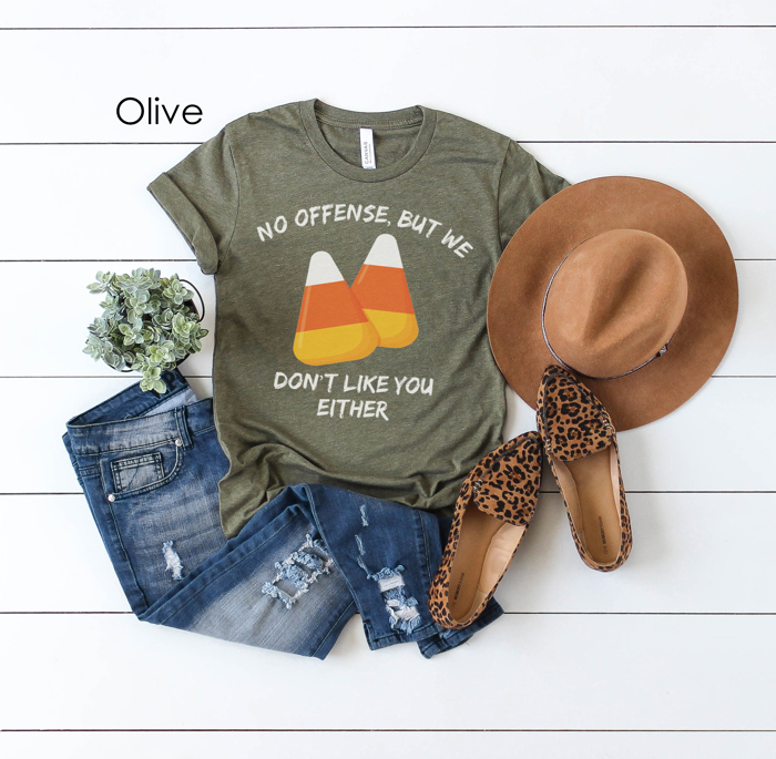 Funny Candy Corn Graphic Tee, Funny Halloween Shirt, Sarcastic Tee, Unisex Tee
