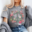 Christmas Retro Peace Graphic Tee, Cute Christmas Shirt, Holiday Graphic Tee