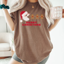 XXL Espresso Pac Man Christmas Graphic Tee, Funny Christmas Shirt, Ugly Christmas Shirt, Santa Shirt