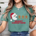  Pac Man Christmas Graphic Tee, Funny Christmas Shirt, Ugly Christmas Shirt, Santa Shirt