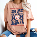 Medium Peachy Baseball Mom Era, Baseball Graphic Tee, Cute Baseball Mom, Baseball Team Mom, Baseball Shirt, Gift for Mom, Comfort Colors