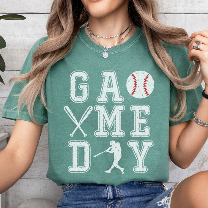 Basebal Game Day Graphic Tee, Baseball Graphic Tee, Game Day Shirt, Baseball Mom Tee