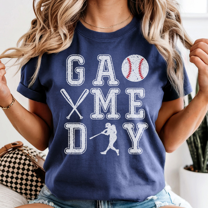 Basebal Game Day Graphic Tee, Baseball Graphic Tee, Game Day Shirt, Baseball Mom Tee