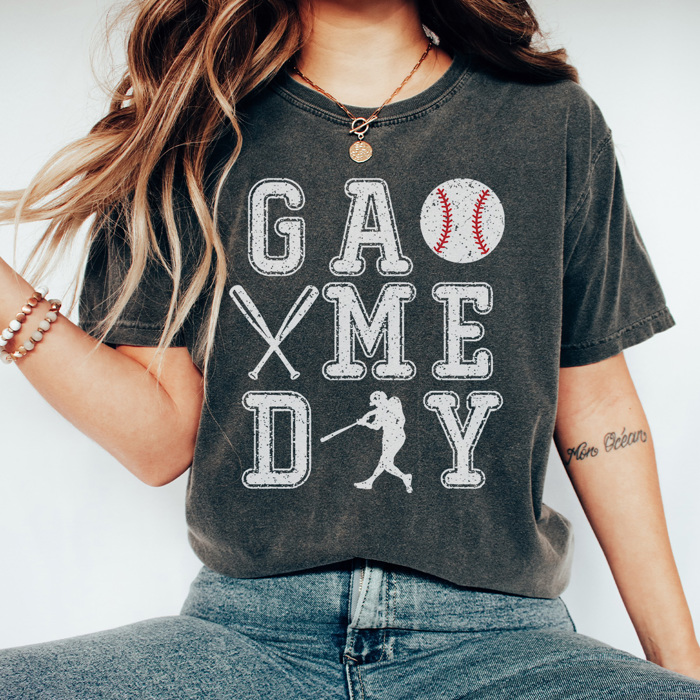 Basebal Game Day Graphic Tee, Baseball Graphic Tee, Game Day Shirt, Baseball Mom Tee