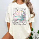 XXL Ivory Life's A Beach Graphic Tee, Summer Tee, Beach Day Shirt, Vacation Tee, Mave Waves Shirt, Vintage Style, Comfort Colors