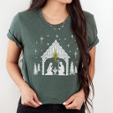  Nativity Star Graphic Tee, Nativity Shirt, Christmas Graphic Tee, Jesus Shirt, Religious Shirt, Merry Christmas Shirt